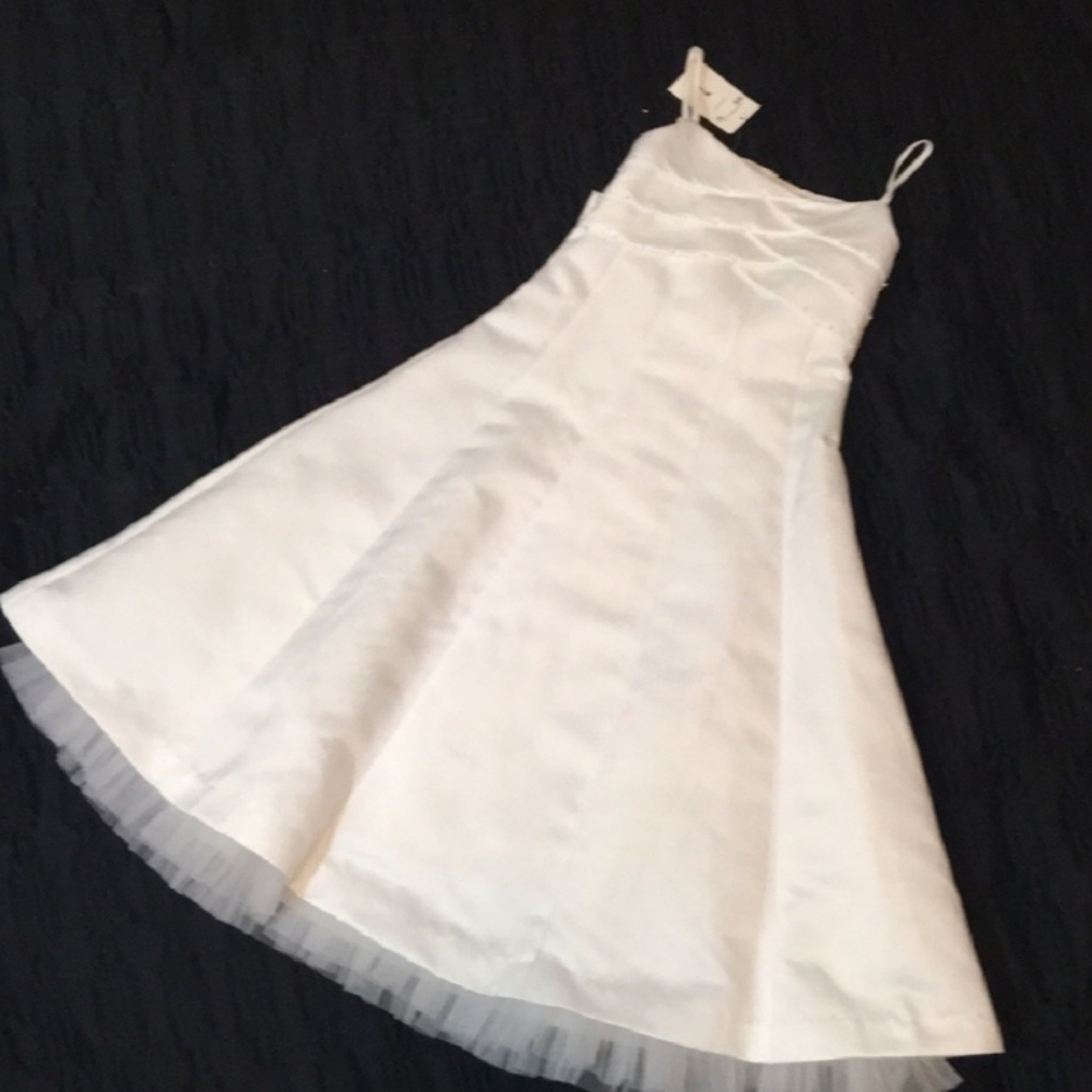 Bonnie Jean White Flower Girl or Communion Dress